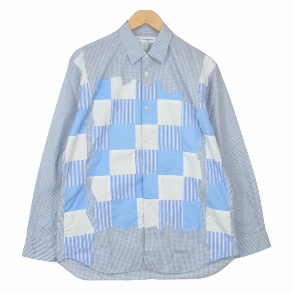 COMME des GARCONS SHIRT 12AW パッチワークシャツ jacquiryan.com