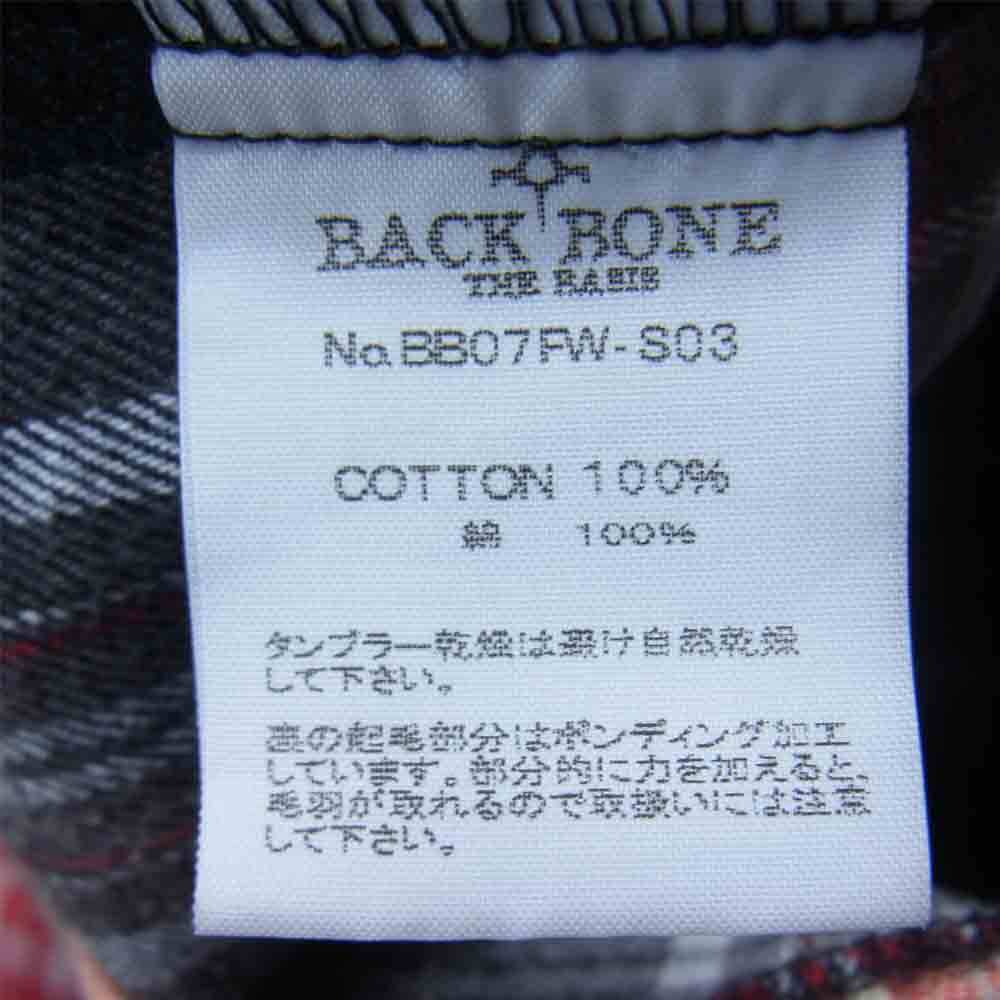 日本大特価祭 バックボーン back boneスタッズ シャツ ネルシャツ