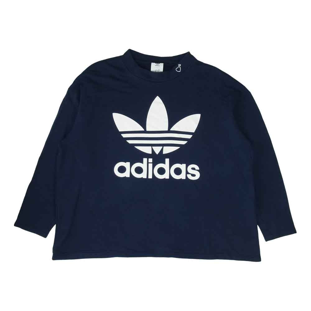 HUMAN MADE ヒューマンメイド adidas originals SWEAT SH アディダス スウェット シャツ ネイビー系 XXL【中古】