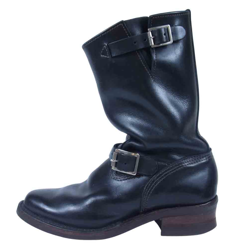 WESCO ウエスコ NARROW BOSS WESCO ENGINEER BOOTS ナロー ボス レザー エンジニア ブーツ ブラック系  内寸26cm【中古】