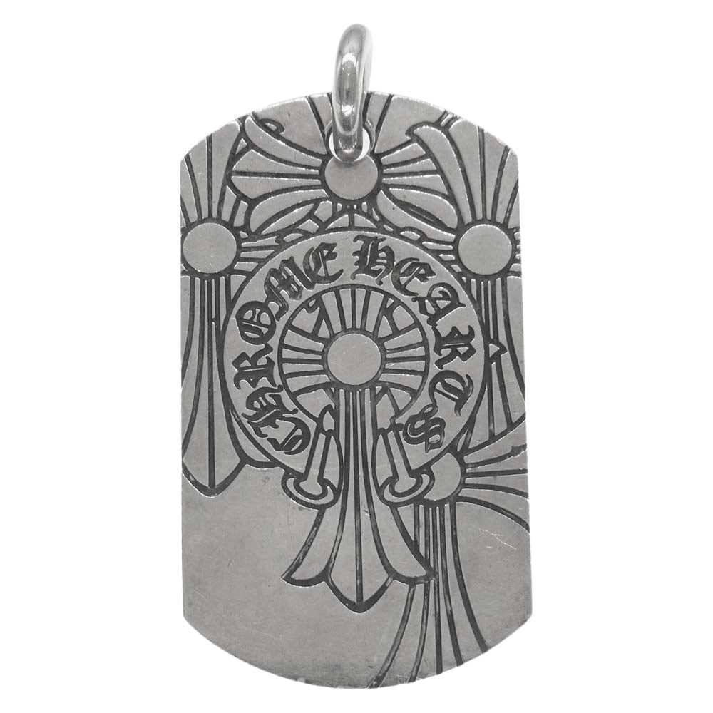 CHROME HEARTS クロムハーツ（原本無） LARGE DOG TAG GOD BLESS ドッグタグ ゴッドブレス ラージ【中古】