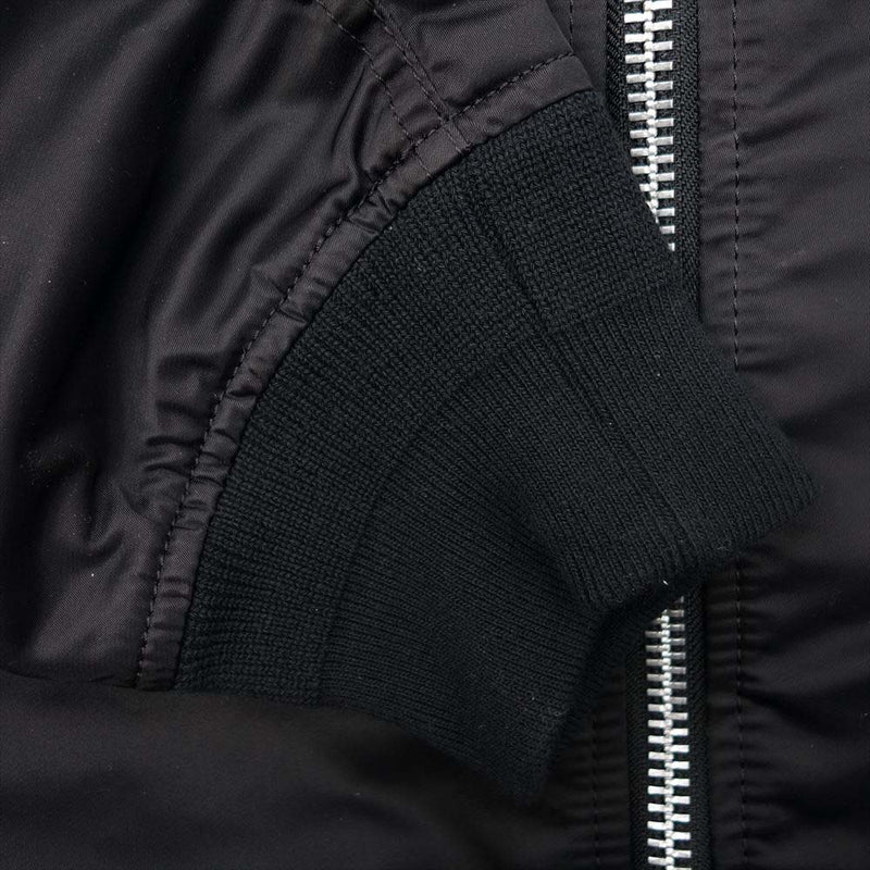 Sacai サカイ 21AW 21-02581M Nylon Twill Blouson ナイロンツイル MA-1 ブルゾン ブラック系  3【美品】【中古】