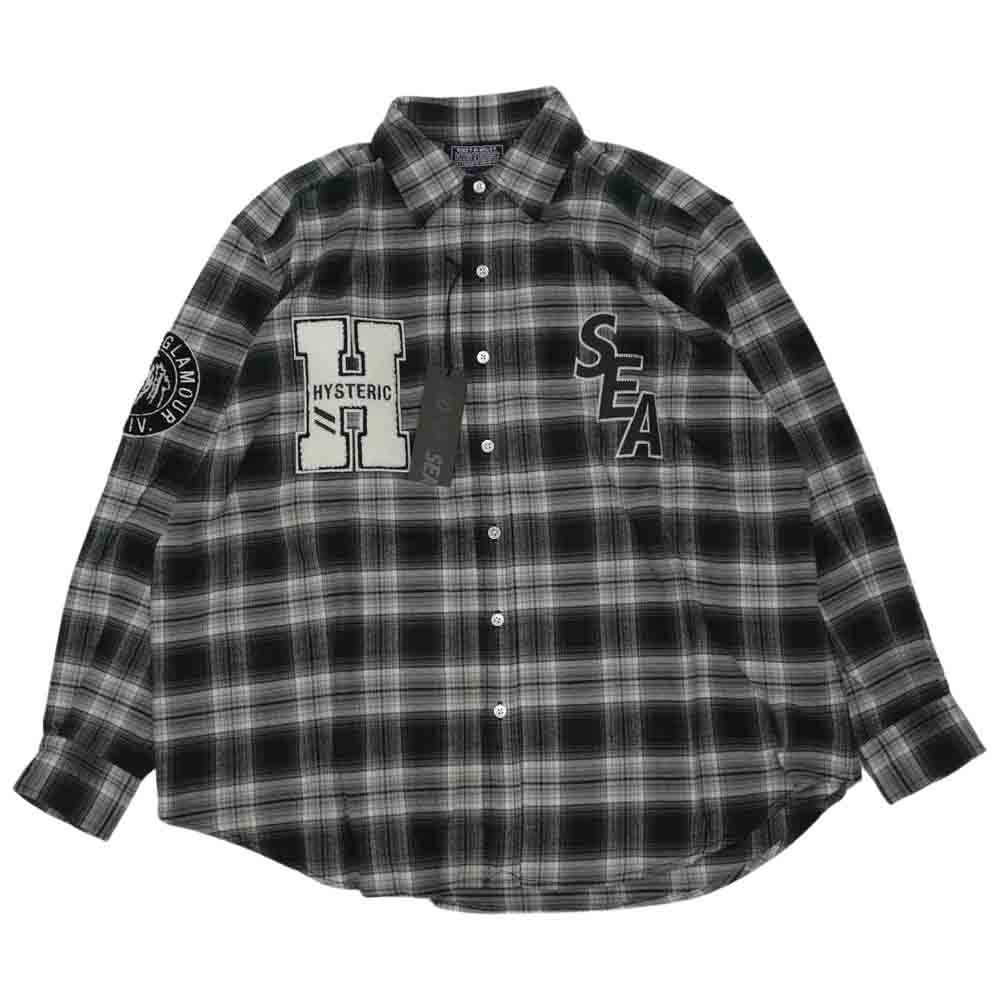 WIND AND SEA×HYSTERIC GLAMOUR CHECKSHIRT-