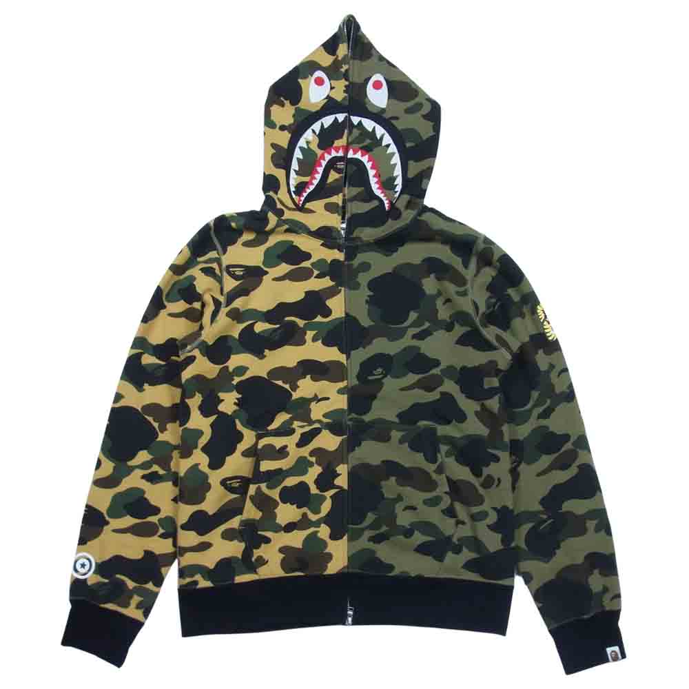 A BATHING APE アベイシングエイプ Shark Full Zip Hoodie 1st Camo