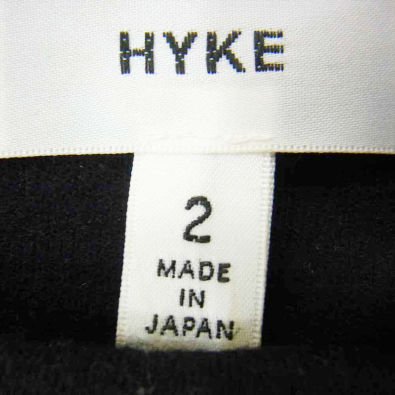 Hyke ハイク 142 134 バックジップ チュニック ワンピース ブラック系 2 中古 ブランド古着 Life