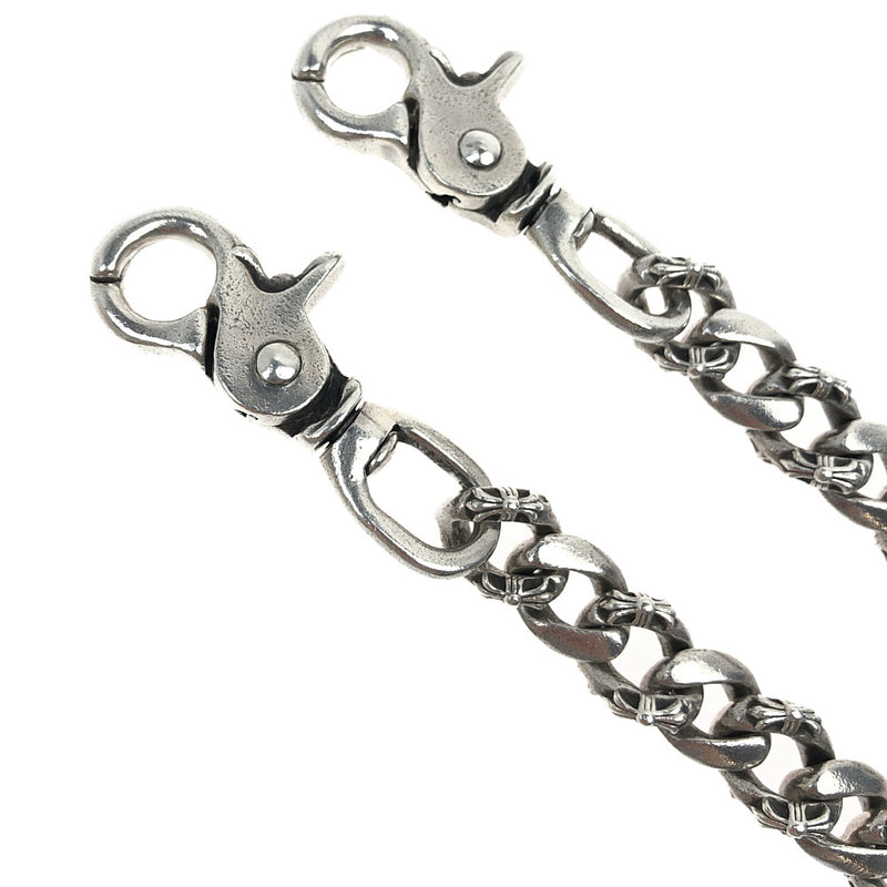 CHROME HEARTS クロムハーツ（原本有） 2クリップ ロング ファンシー ウォレットチェーン シルバー系【中古】