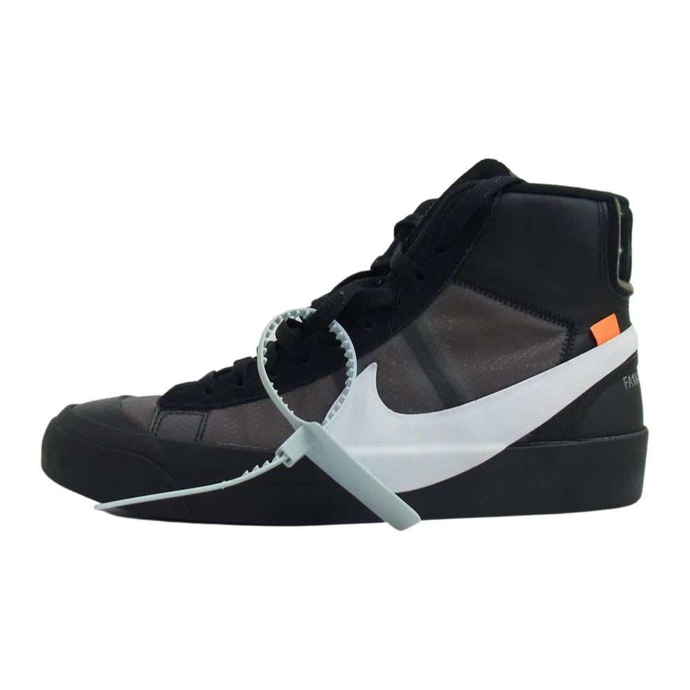 NIKE ナイキ 18AW AA3832-001 × OFF-WHITE THE 10 BLAZER MID オフホワイト ブレザー ミッド  ブラック系 27.5cm【美品】【中古】