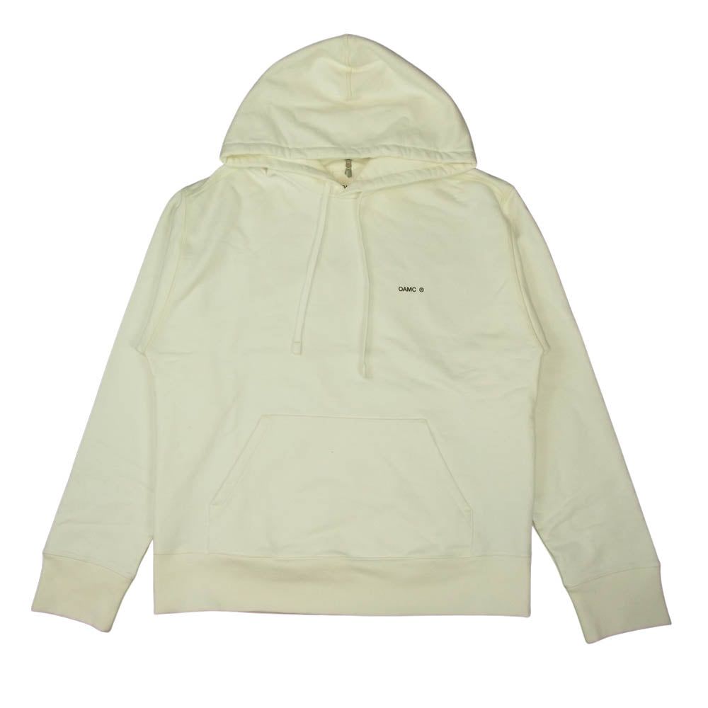 オーエーエムシー OAMS704586 Outline Hoodie バックパッチ アウトライン ロゴ フーディ パーカー ホワイト ホワイト系  S【美品】【中古】