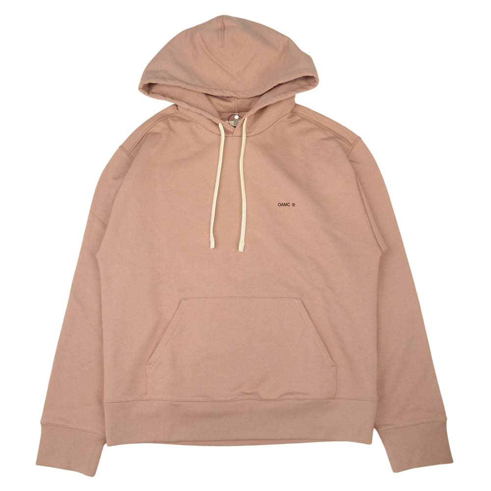 オーエーエムシー OAMS704586 国内正規品 Outline Hoodie バックパッチ アウトライン ロゴ フーディ パーカー ピンク  ピンク系 S【新古品】【未使用】【中古】