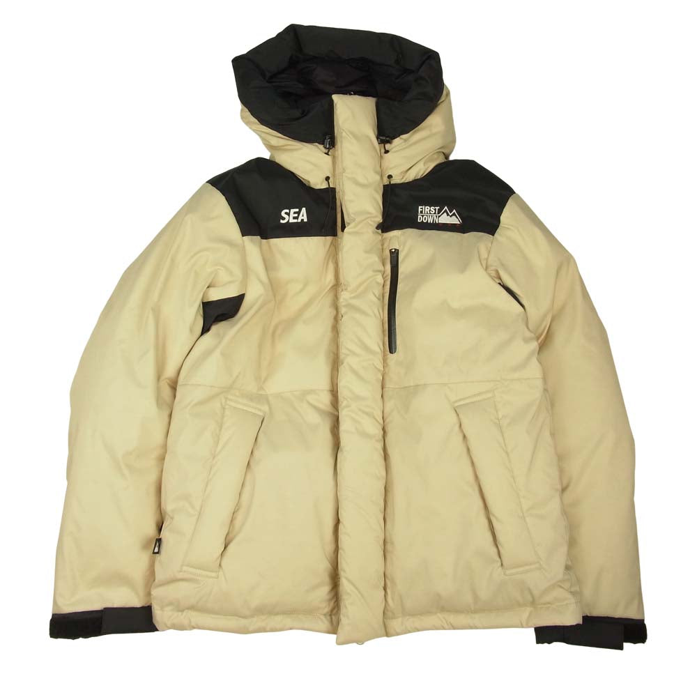 WIND AND SEA ウィンダンシー WDS-FRST-03 FIRST DOWN ファーストダウン SHORT Down Jacket  ベージュ系 L【新古品】【未使用】【中古】