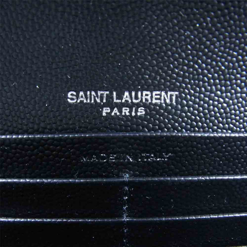 SAINT LAURENT サンローラン 372264 BOW02 LARGE FLAP WALLET YSL