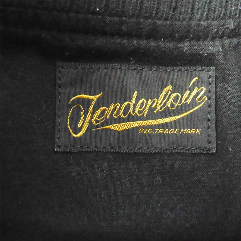 TENDERLOIN テンダーロイン NYLON RIB JKT ボルネオ スカル ナイロン リブ ジャケット ブラック系 S【中古】