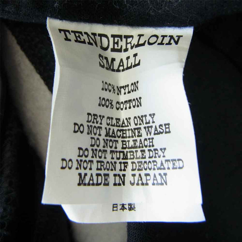 TENDERLOIN テンダーロイン NYLON RIB JKT ボルネオ スカル ナイロン リブ ジャケット ブラック系 S【中古】