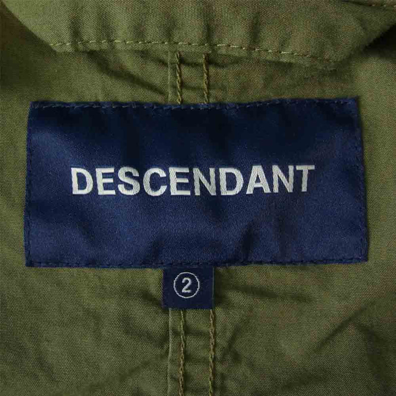 DESCENDANT ディセンダント 20SS 201BRDS-JKM02 D-51M NYCO JACKET ミリタリー モッズ コート カーキ系  2【新古品】【未使用】【中古】