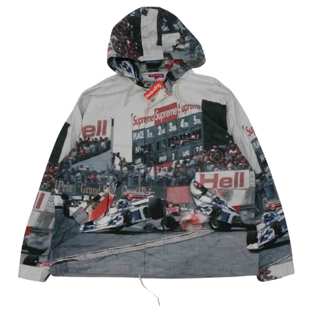 Supreme シュプリーム 19SS Grand Prix Parka グランプリ パーカ フーデッド ブルゾン マルチカラー系 XL【中古】