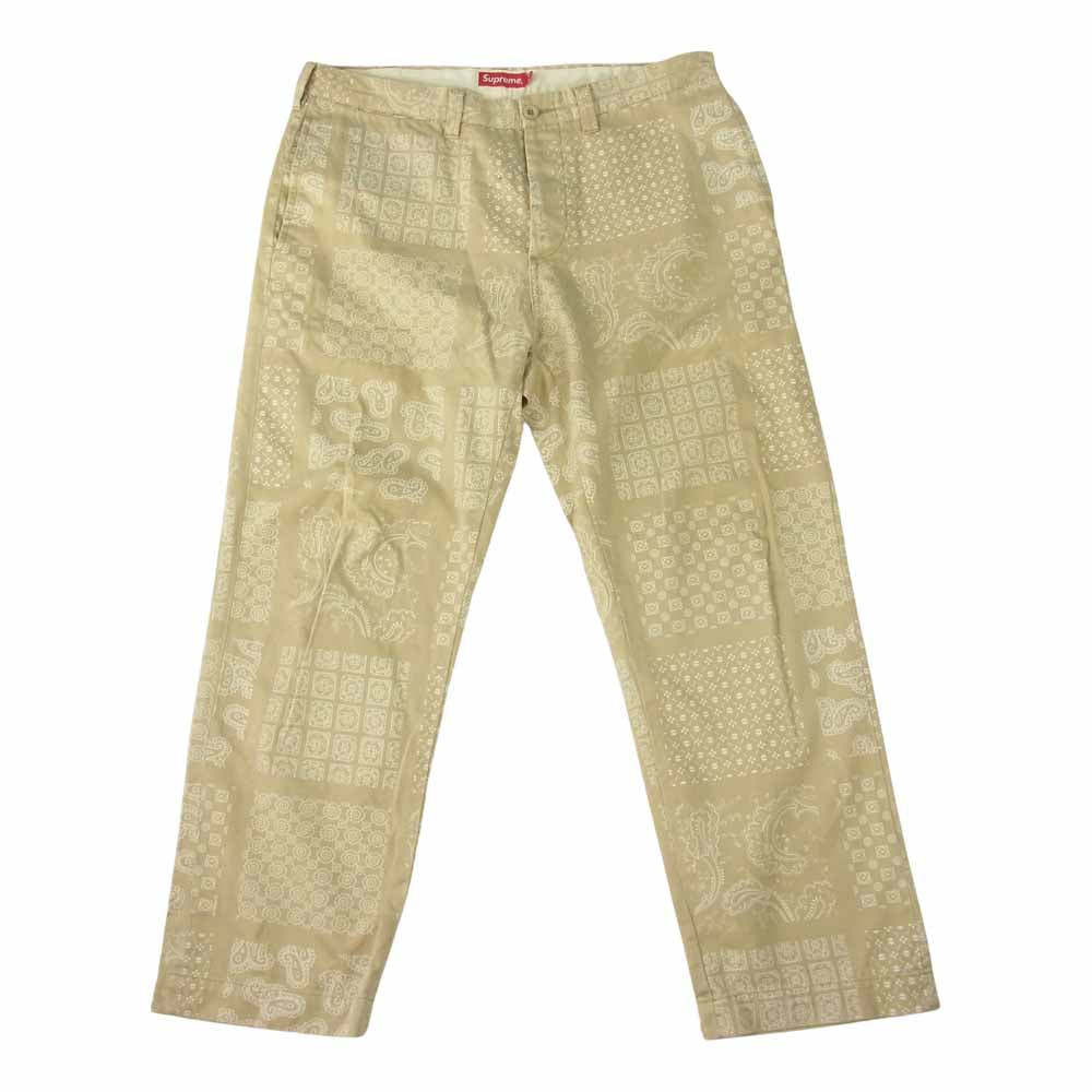 Supreme シュプリーム 20SS Paisley Grid Chino Pant ペイズリー