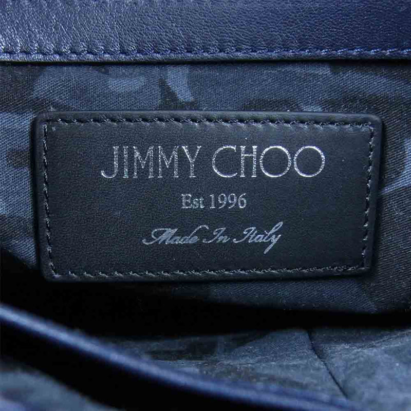 限定数のみ JIMMY CHOO ジミーチュウ クラッチバッグ ネイビー 高級