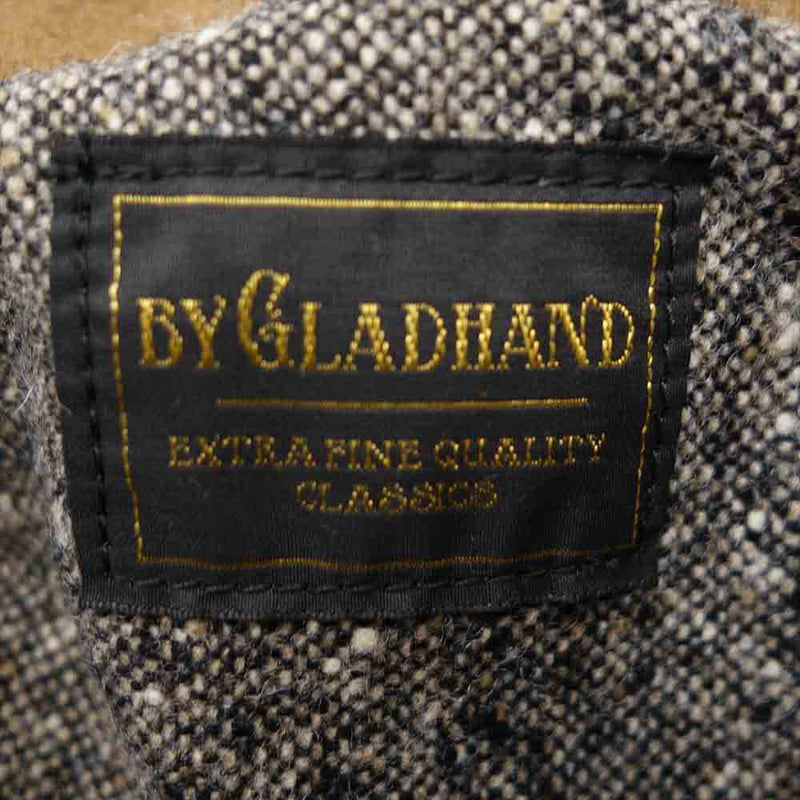 BY GLADHAND バイグラッドハンド BYGH-20-AW-07 Gladden Coat Long グラッデンコート ロング ウールメルトン  ロング丈 ピーコート ブラウン系 S【新古品】【未使用】【中古】