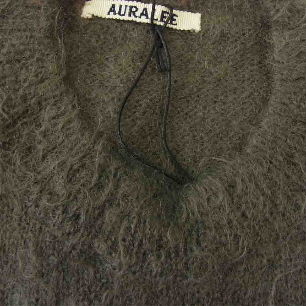 AURALEE オーラリー 21AW A21AP01KM BRUSHED SUPER KID MOHAIR KNIT P