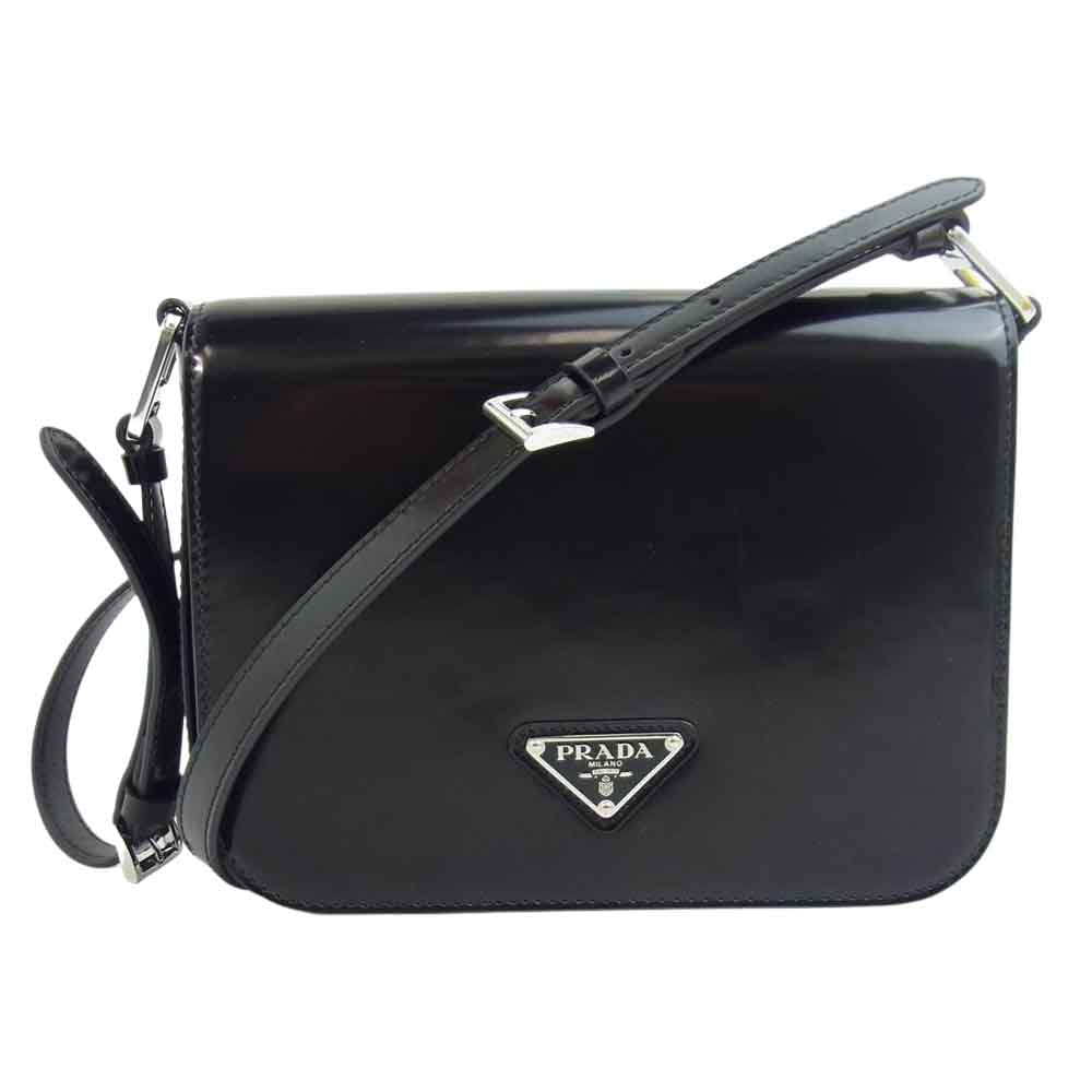 ◇ 美品 PRADA プラダ レザーショルダーバッグ ブラック