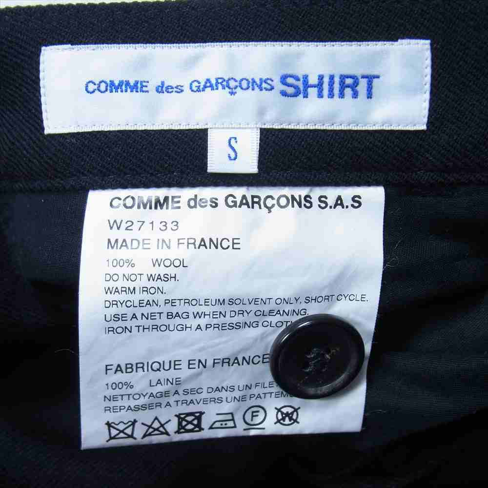 COMME des GARCONS コムデギャルソン W27133 SHIRT ウール テーパード