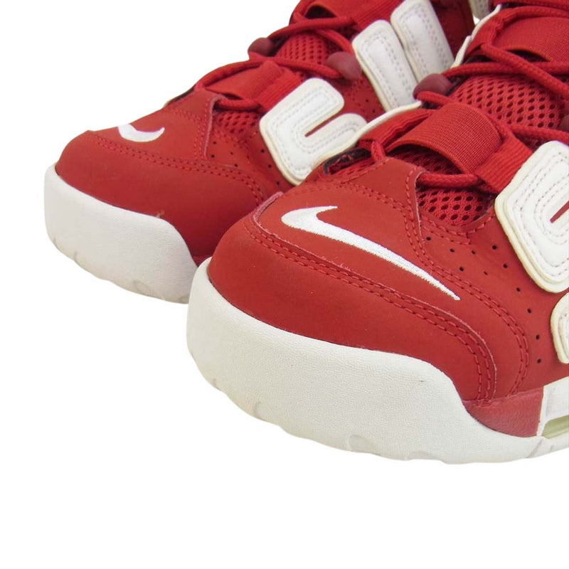 Supreme シュプリーム 17SS 902290-600 × NIKE ナイキ AIR MORE UPTEMPO エア モア アップテンポ  モアテン シュプテン レッド系 ホワイト系 26cm【中古】