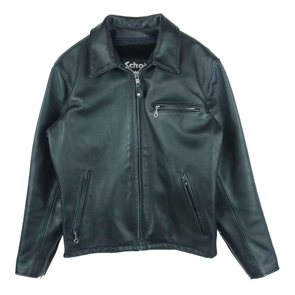 ほぼ新品 Schott ショット シングルライダース ライナー付き643 38-