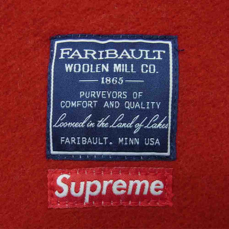 在庫有り お買い得 Supreme Faribault Wool Blanket ブランケット 赤