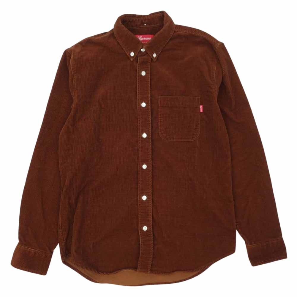 桜舞う季節 Supreme Corduroy Shirt コーデュロイ ブラウン 22SS