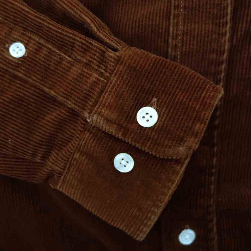 Supreme シュプリーム Corduroy Shirt コーデュロイ シャツ ブラウン ブラウン系 S【中古】