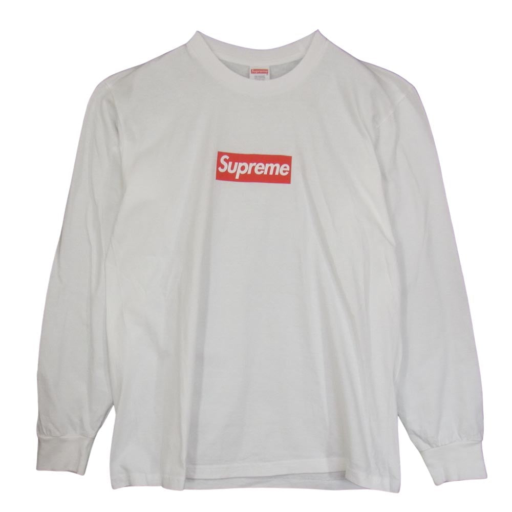 Supreme シュプリーム 20AW Box Logo L/S Tee ボックスロゴ 長袖 Tシャツ ホワイト系 M【美品】【中古】