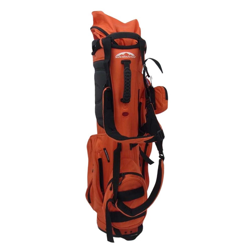 BRIEFING ブリーフィング BEAMS GOLF ビームスゴルフ SUN MOUNTAIN サンマウンテン STAND CADDIE BAG  スタンド キャディー バッグ オレンジ系【中古】