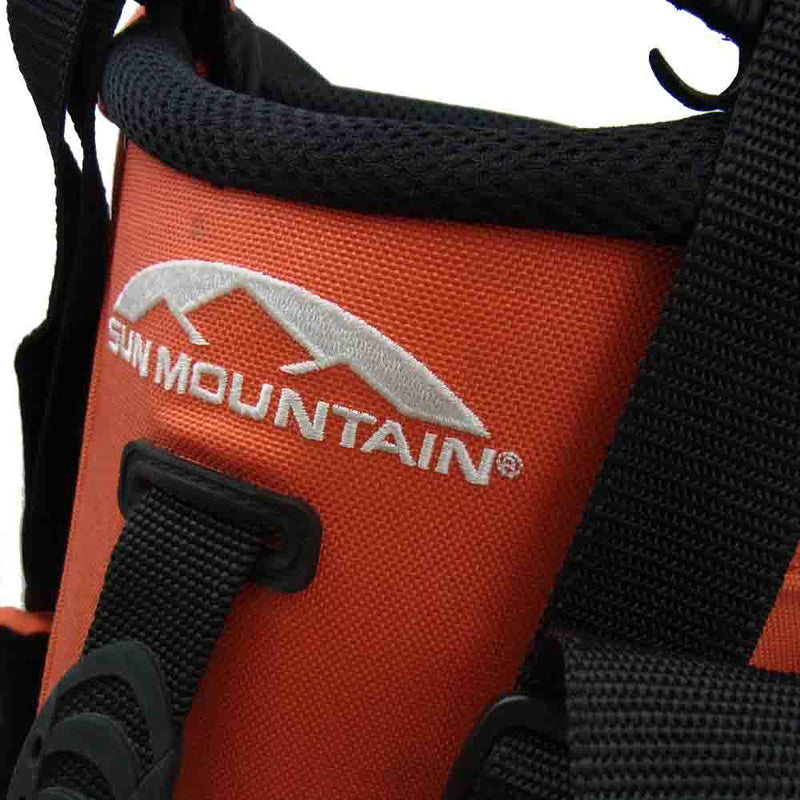 BRIEFING ブリーフィング BEAMS GOLF ビームスゴルフ SUN MOUNTAIN サンマウンテン STAND CADDIE BAG  スタンド キャディー バッグ オレンジ系【中古】