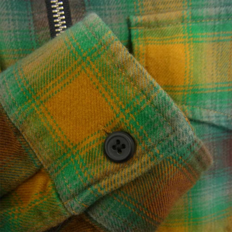 Supreme シュプリーム 15SS Shadow Plaid Flannel Shirt ジップ