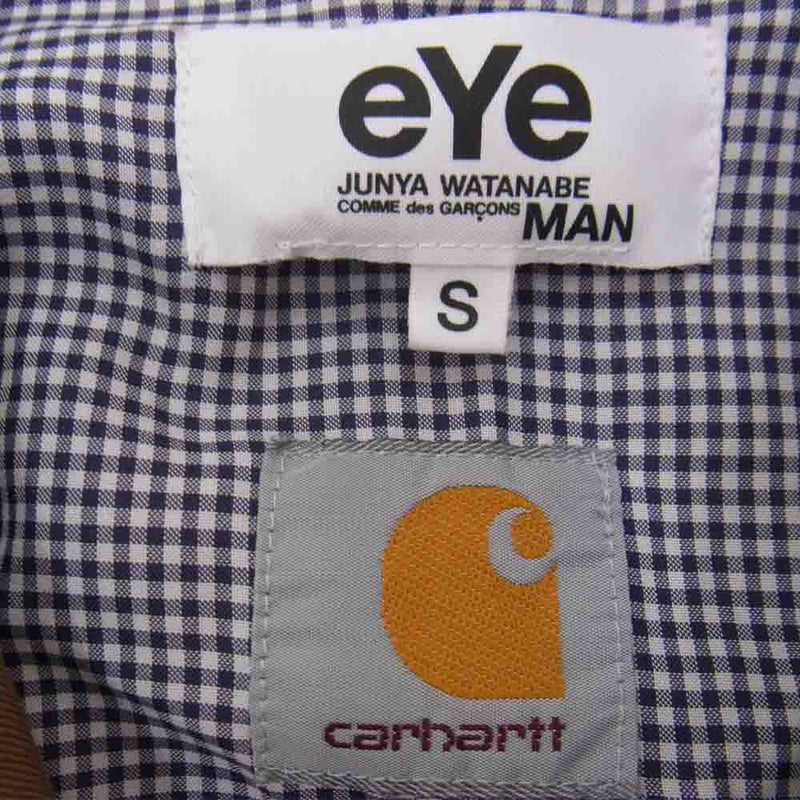 JUNYA WATANABE COMME des GARCONS MAN ジュンヤワタナベコムデギャルソンマン eYe carhart カーハート  21SS WG-J927 綿ウエポン製品染め カバーオール ジャケット ブラウン系 S【新古品】【未使用】【中古】