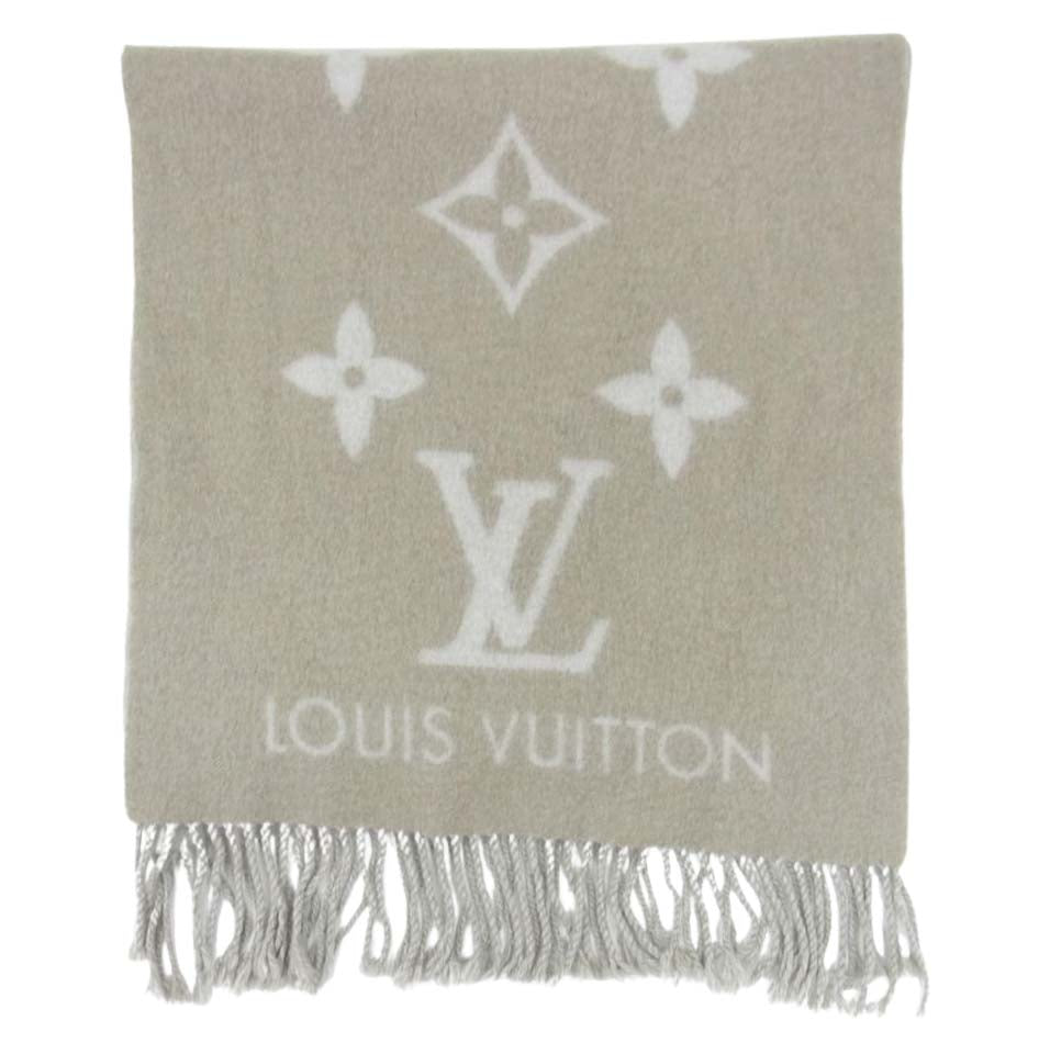 LOUIS VUITTON ルイ・ヴィトン M70462 エシャルプ レイキャビック カシミヤ100％ マフラー グレー系【中古】