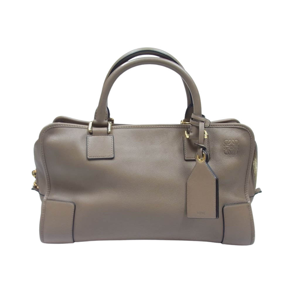 LOEWE ロエベ 471712 アマソナ 36 レザー ハンドバッグ ブラウン系