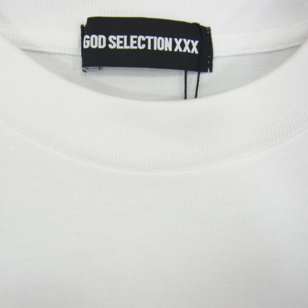 GOD SELECTION XXX ゴッドセレクション GX-S21-BMGST-02 Be My guest SEQUEL シークエル  fragment design フラグメント グラフィック プリント Tシャツ ホワイト系 L【新古品】【未使用】【中古】