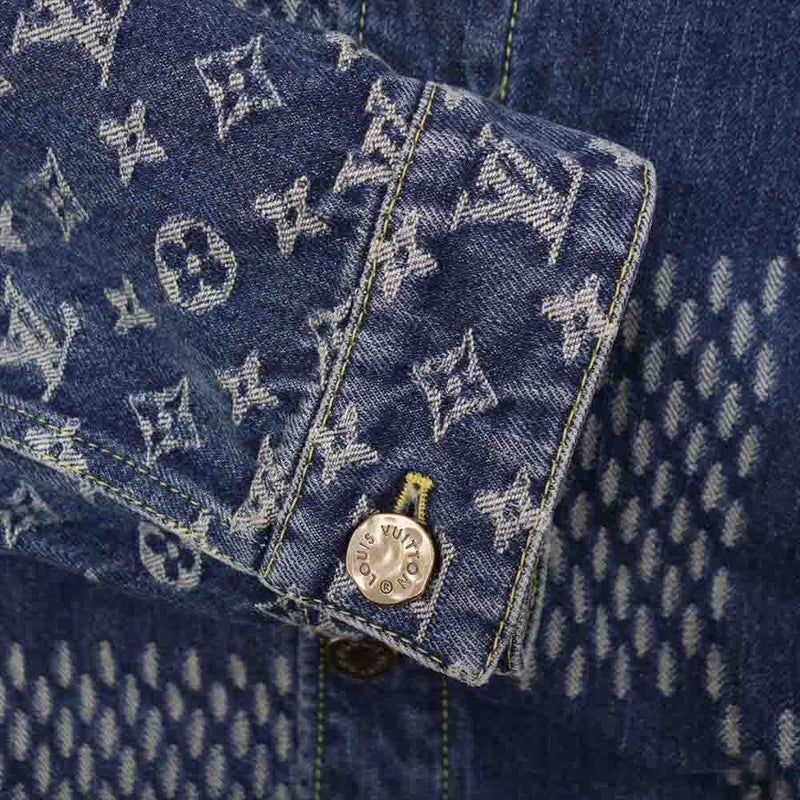 Louis Vuitton X NIGO Damier Waves Monogram Denim jacket 1A7YD6