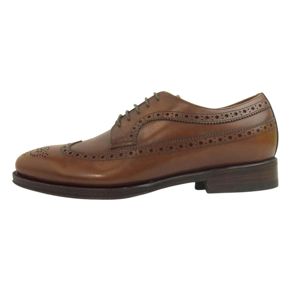 LOAKE チェスター タン ブローグ シューズ ラバーソール - ドレス/ビジネス