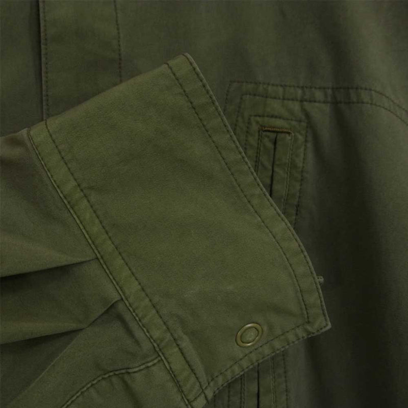 PORTER CLASSIC ポータークラシック 21SS OFFERING CLOTHES SUPER NYLON STRETCH MILITARY  SHIRT スーパーナイロン ストレッチ ミリタリーシャツ カーキ系 L【美品】【中古】