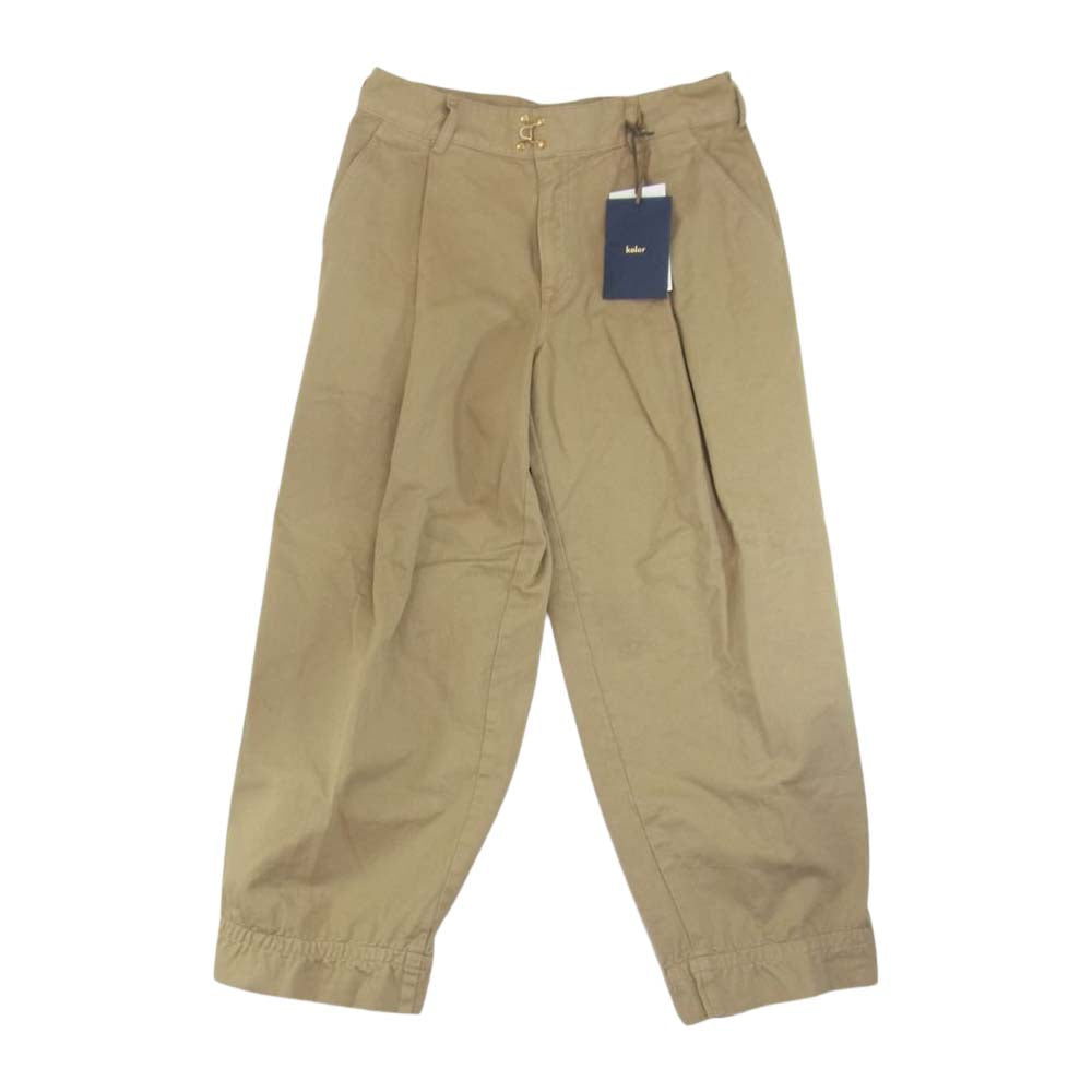 kolor カラー 22SS 2SCM-P12116 1 PLEATS CHINO WIDE PANT 製品染め