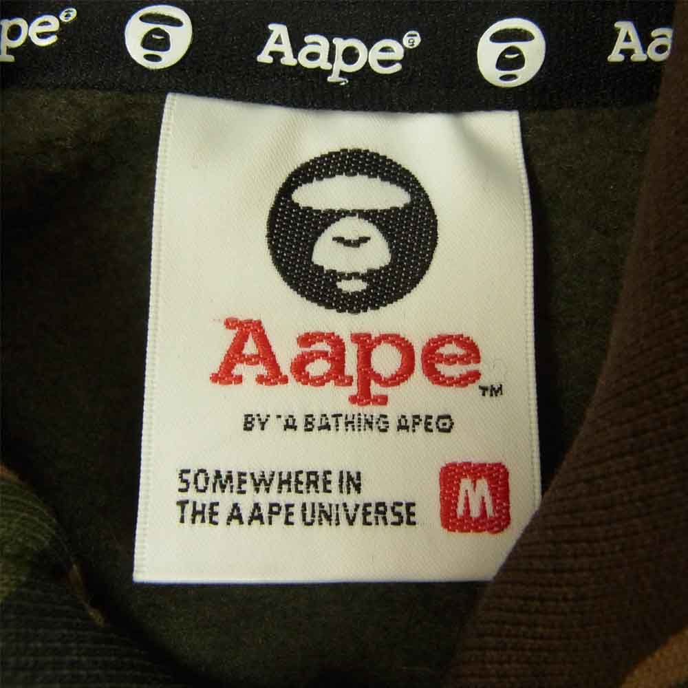 aape bathing ape 切り替え 加工 クレイジー パーカー カモ