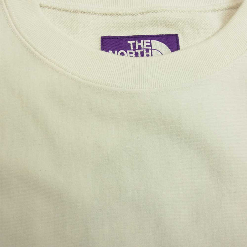 定価販売 The North Face ノースフェイス Nt6813n Purple Label パープルレーベル Cut Off H S Crew Neck Big Sweat カットオフ クルー ビッグ 半袖 スウェット ホワイト系 S 極上美品 中古 スウェット トレーナー