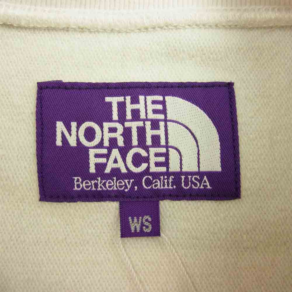 定価販売 The North Face ノースフェイス Nt6813n Purple Label パープルレーベル Cut Off H S Crew Neck Big Sweat カットオフ クルー ビッグ 半袖 スウェット ホワイト系 S 極上美品 中古 スウェット トレーナー