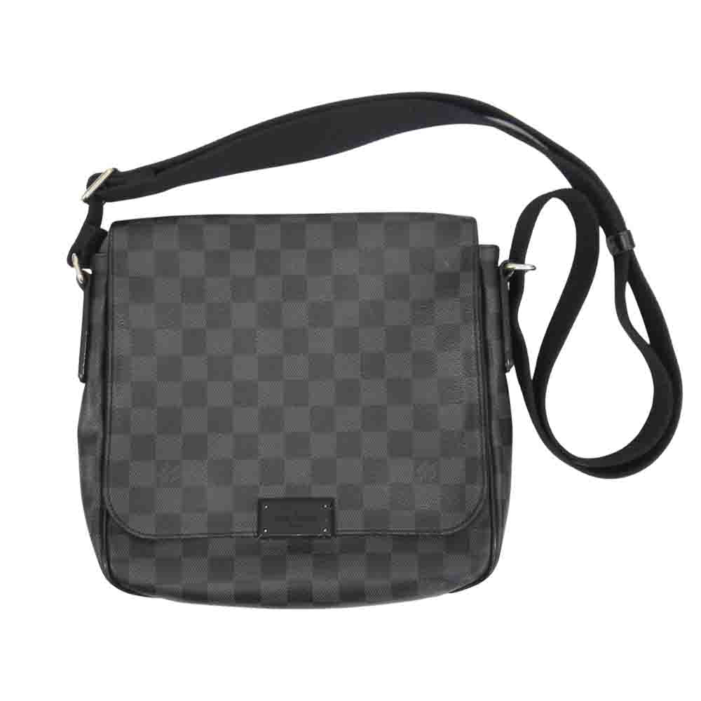 LOUIS VUITTON ルイヴィトン ブラック N41260 斜め掛け ダミエ レザー