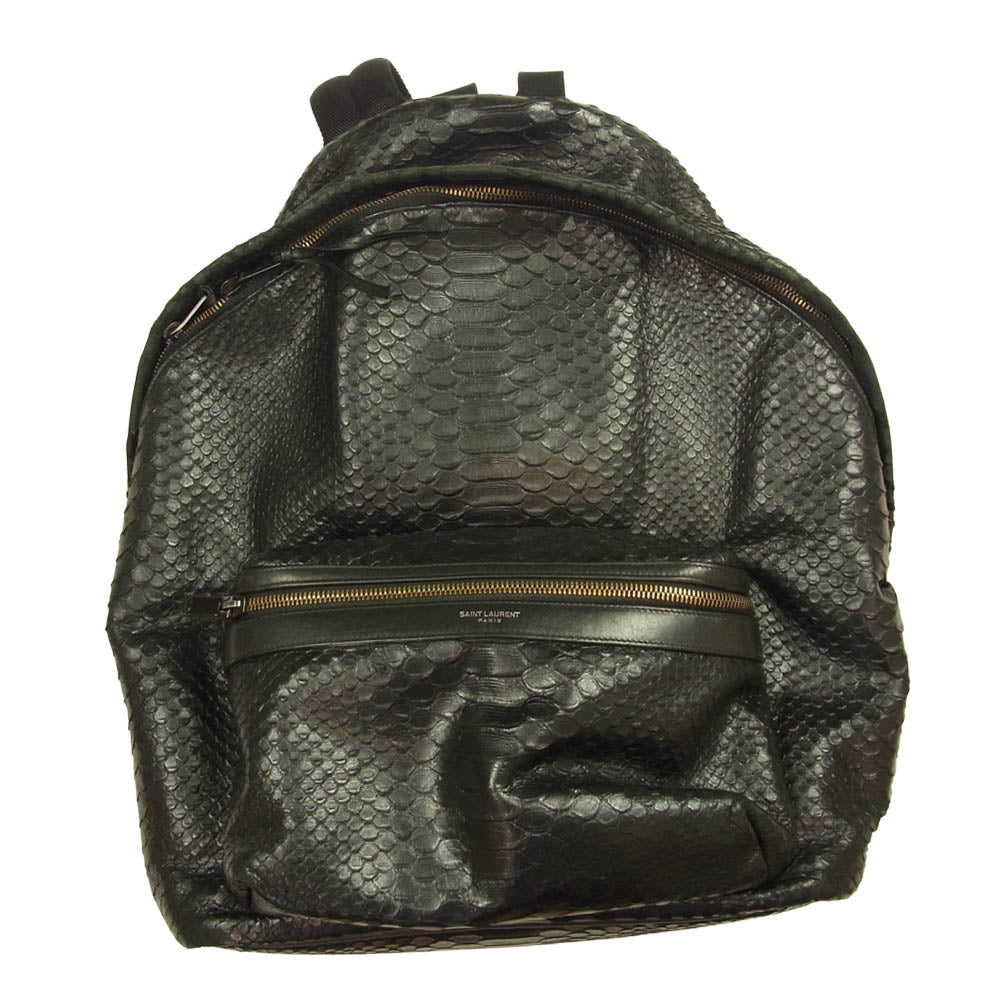 SAINT LAURENT サンローラン リュック バッグ ダメージ加工 黒 鞄