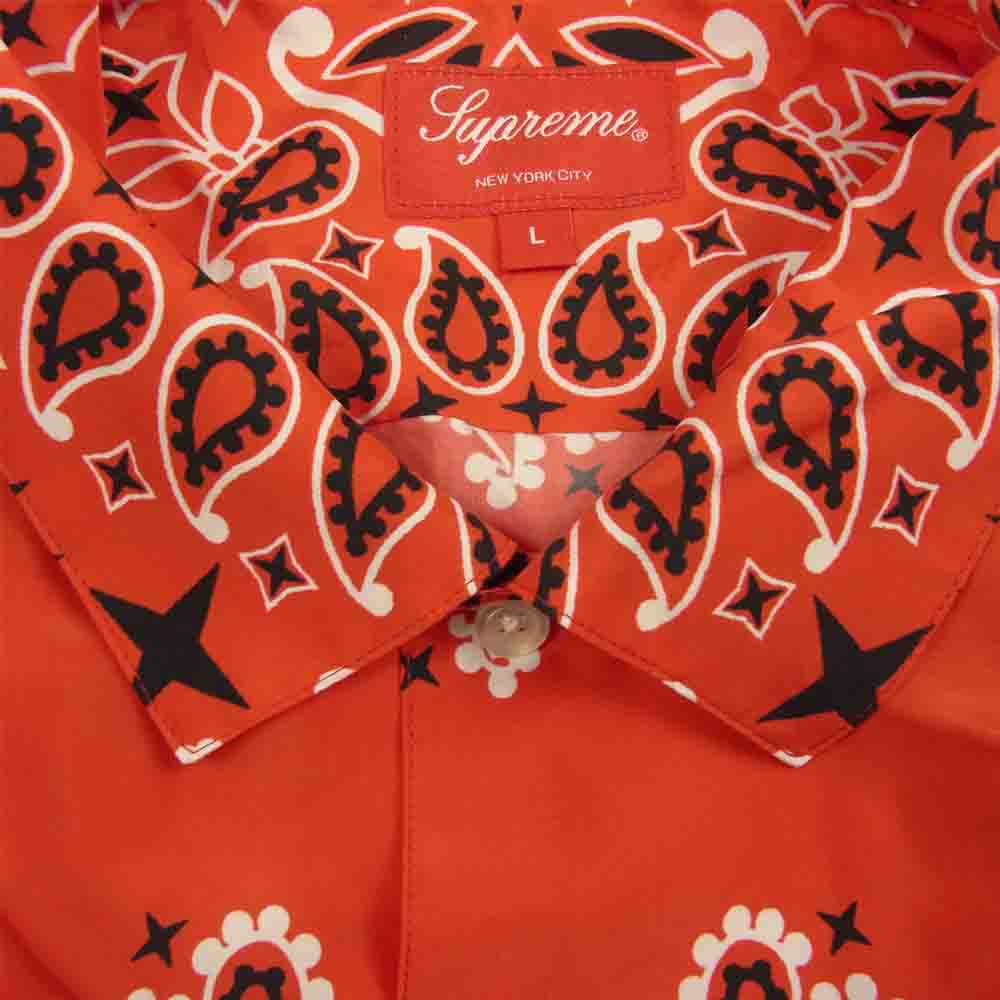 Supreme シュプリーム 21SS Bandana Silk S/S Shirt バンダナ シルク