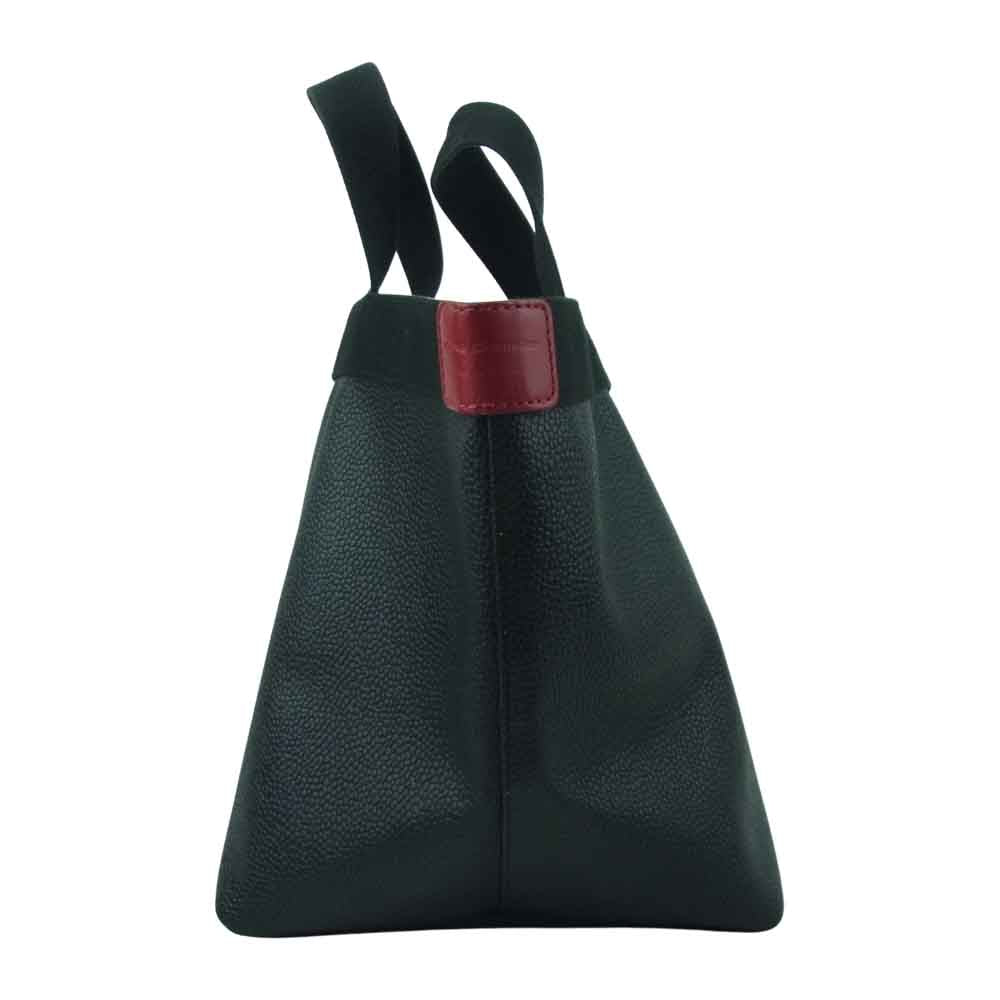 Herve Chapelier エルベ・シャプリエ パリ限定 707GP リュックス 舟形 Tote レッド タグ トート バッグ ブラック系【中古】