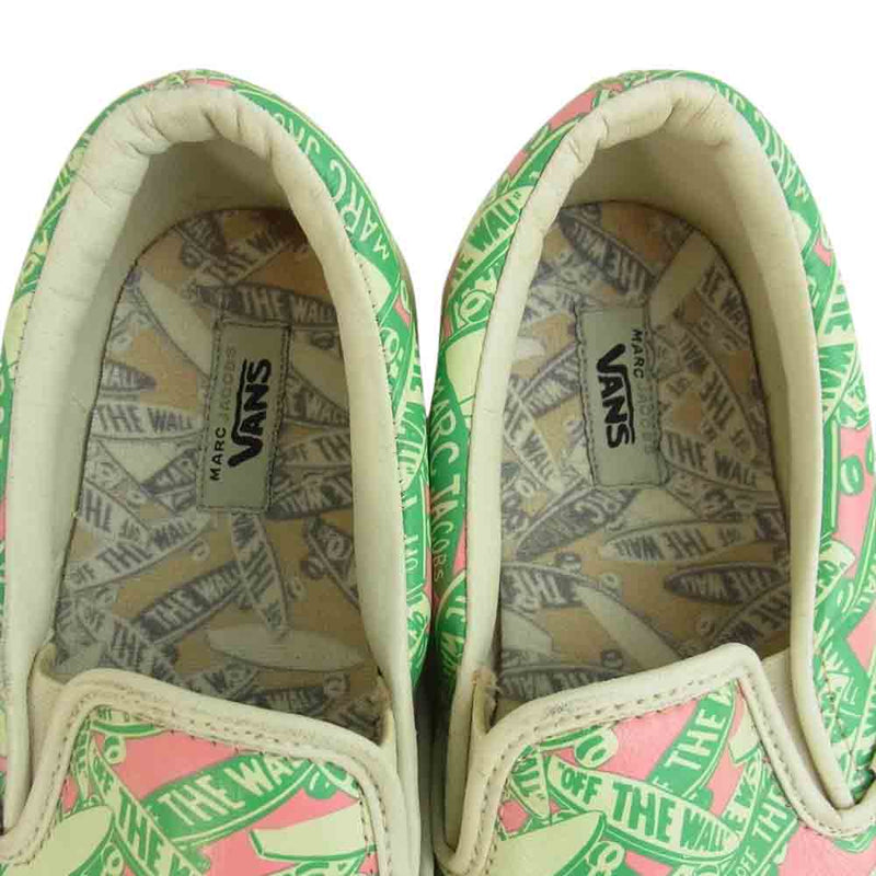 シルバー/レッド 新品VANS×MARCJACOBS slip onスリッポンマーク